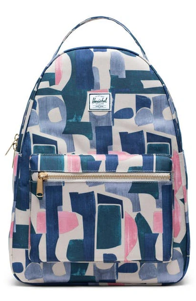 Shop Herschel Supply Co Nova Mid Volume Backpack - Blue In Abstract Block
