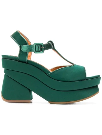 Chie Mihara Vreni Platform Sandals In Green | ModeSens