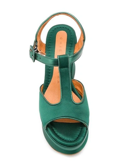 Shop Chie Mihara Vreni Platform Sandals In Green