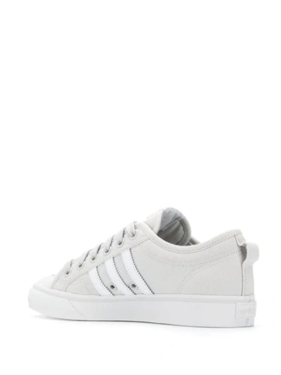 Shop Adidas Originals Side Stripe Sneakers In Grey