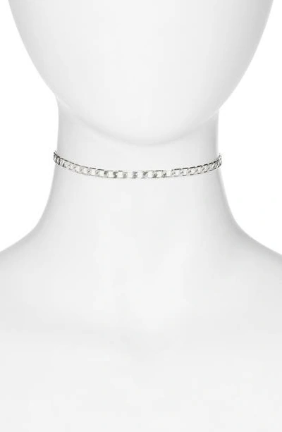 Shop Jenny Bird Walter Chain Choker Necklace In Silver