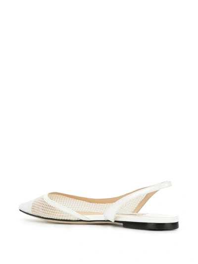 Shop Jimmy Choo Fetto Ballerinas In White