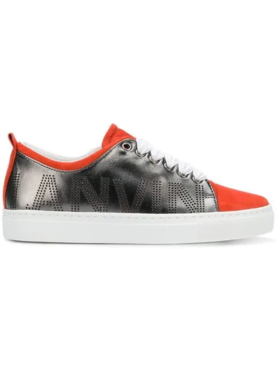 Shop Lanvin Metallic Low