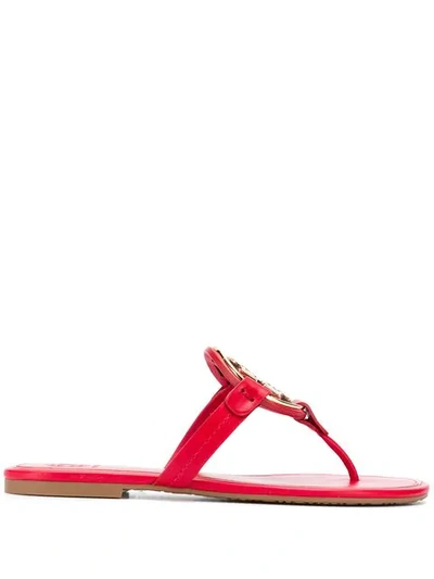 Shop Tory Burch Miller Sandals In Red