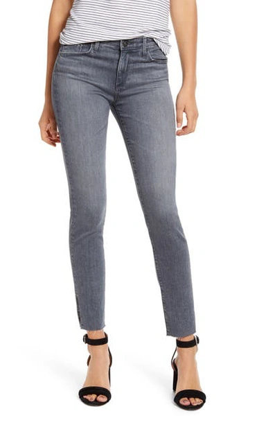 Shop Ag Prima Slit Raw Hem Ankle Skinny Jeans In Gray Light