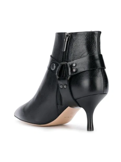 Shop Morobē Strap Detail Ankle Boots In Black