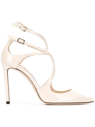 Shop Jimmy Choo Lancer 100 Pumps In White