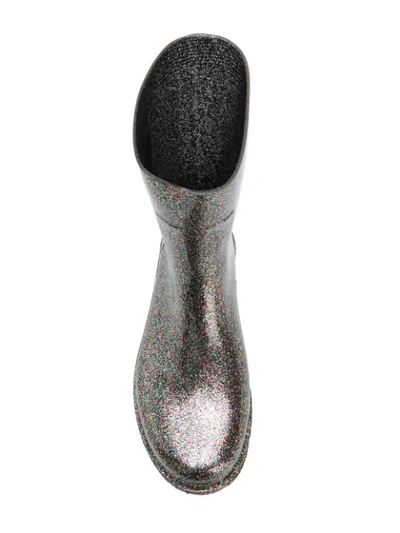 Shop Chiara Ferragni Glitter Rain Boots In Metallic