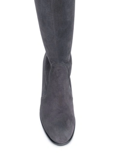 Shop Stuart Weitzman Tieland Boots  In Asphalt Asphalt