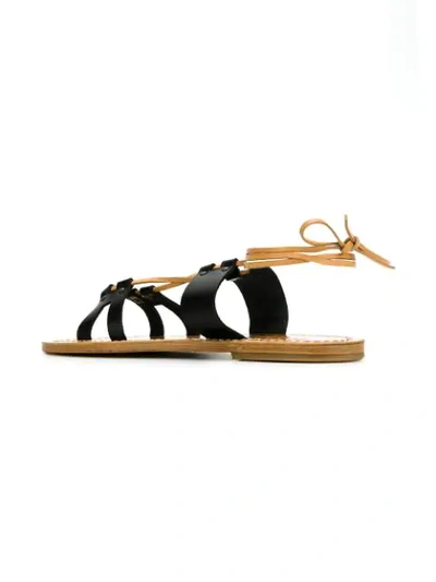 Shop Solange Multi-strap Ankle Tie Sandals In Black