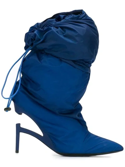 Shop Ben Taverniti Unravel Project Over The Knee Boots In 3000 Blue