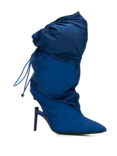 Shop Ben Taverniti Unravel Project Over The Knee Boots In 3000 Blue