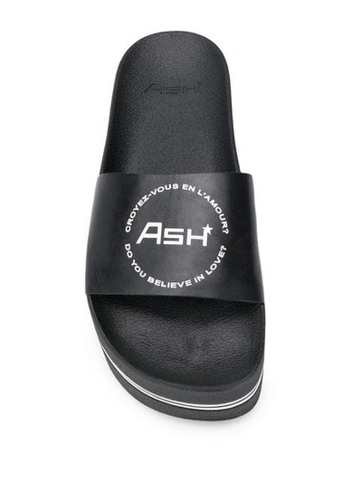 Shop Ash Platform Slides In Black