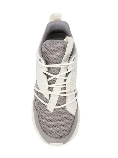 Shop Arkk Colour Block Sneakers In White
