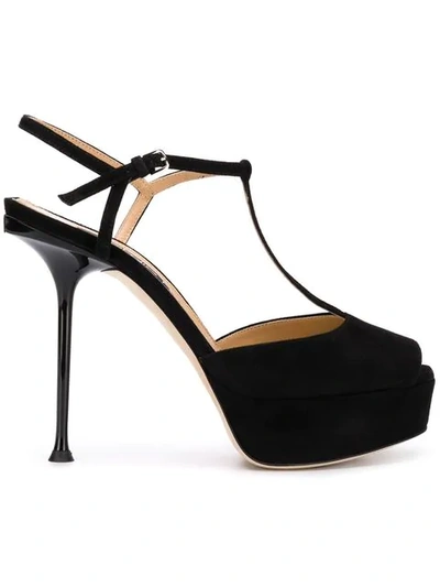 Shop Sergio Rossi Platform Stiletto Sandals In Black