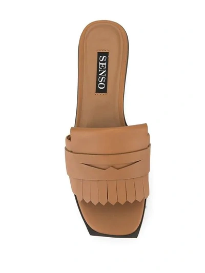 Shop Senso Delta Sliders In Brown