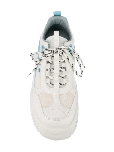 CHIARA FERRAGNI PLATFORM SNEAKERS - 白色