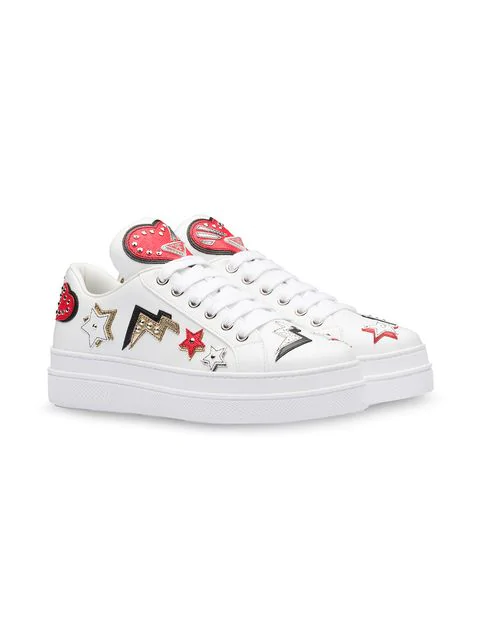 prada heart sneakers