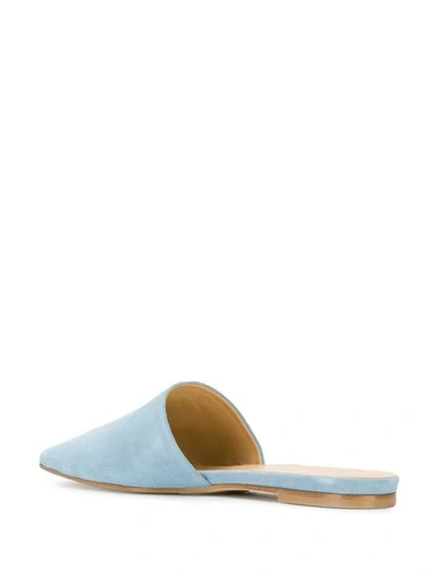 Shop Aeyde Lea Mules In Blue