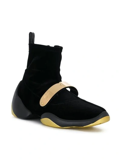 Shop Giuseppe Zanotti Light Jump Sneakers In Black