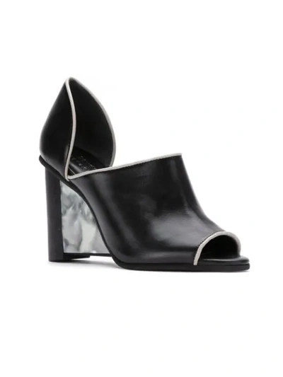 Shop Studio Chofakian Block Heel Pumps In Black