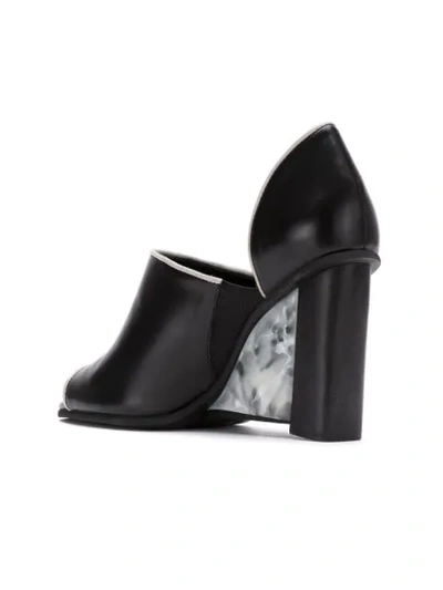 Shop Studio Chofakian Block Heel Pumps In Black