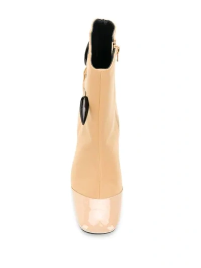 Shop Dorateymur Spike Detail Ankle Boots - Neutrals