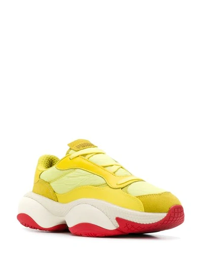 Shop Puma X Jannik Wikkelso Davidson Pn-1 Sneakers In Yellow