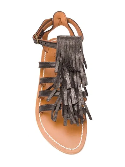 Shop Kjacques Frega Sandals In Grey