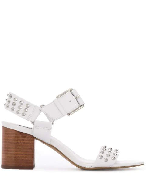 dkny white sandals