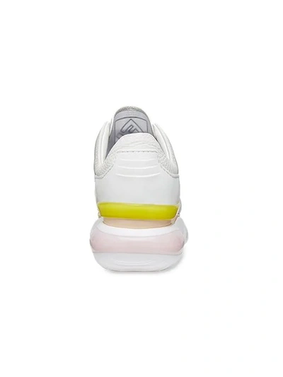 FENDI 半透明拼接厚底运动鞋 - 白色