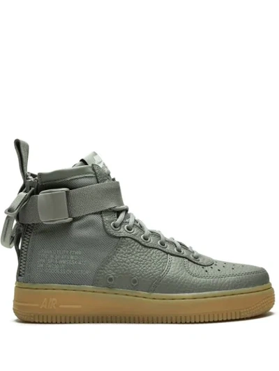Shop Nike W Sf Af1 Mid Sneakers In Grey