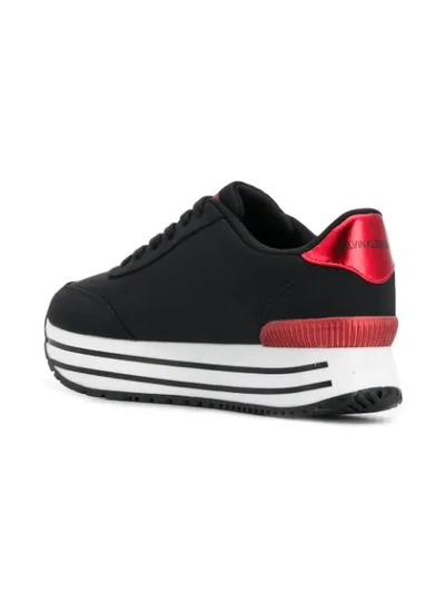 Shop Calvin Klein Jeans Est.1978 Platform Sneakers In Black