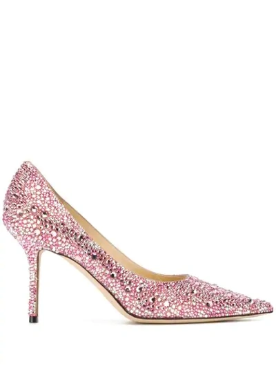 Shop Jimmy Choo Love 85 Pumps In Pink