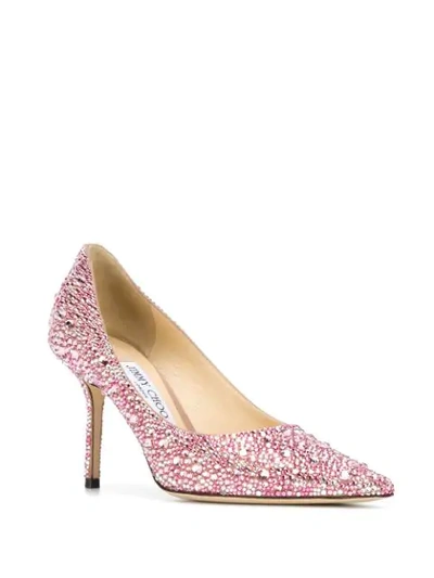 Shop Jimmy Choo Love 85 Pumps In Pink