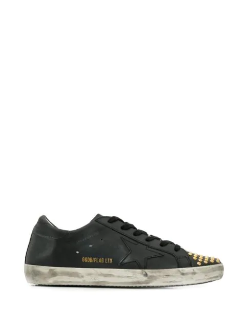 golden goose superstar studded sneakers