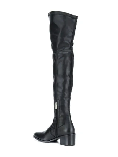 Shop Tommy Hilfiger Thigh High Boots In Black