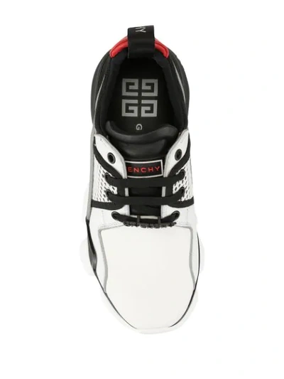 Shop Givenchy Chunky Sole Sneakers In Black/white