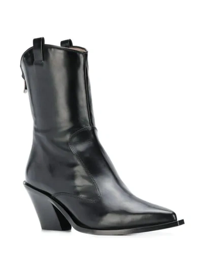 Shop Barbara Bui Pointed Toe Boots - Black