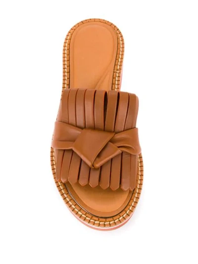 Shop Clergerie Astral Sandals In Brown