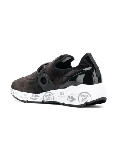 Shop White Premiata Jodie Sneakers In Black