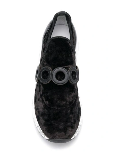 Shop White Premiata Jodie Sneakers In Black