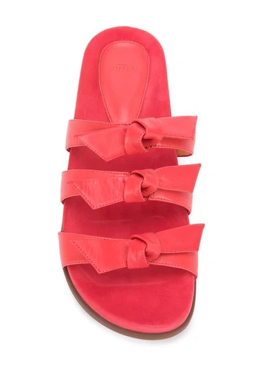 Shop Alexandre Birman Triple Knot Strap Sandals In Pink