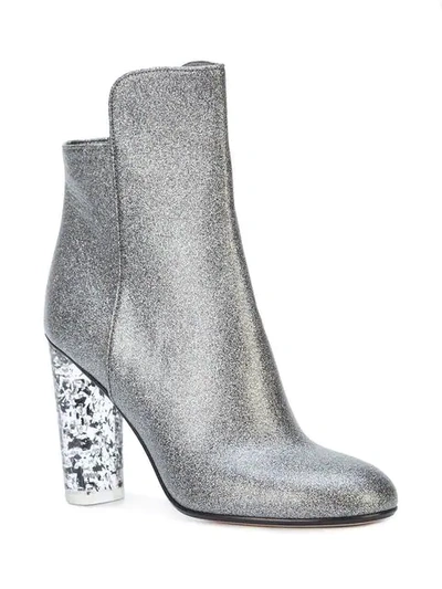 Shop Andrea Gomez Chiara Ankle Boots In Metallic