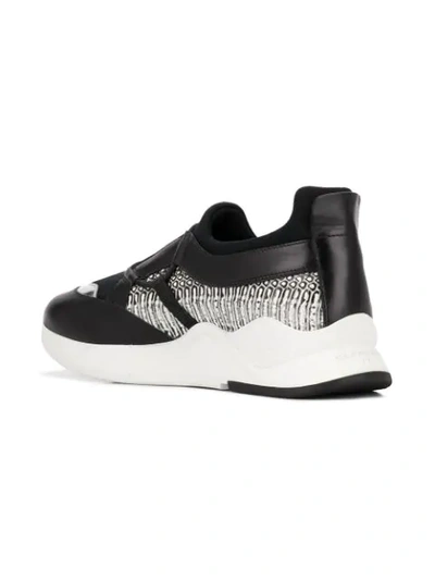 Shop Clergerie Panelled Slip-on Sneakers - Black