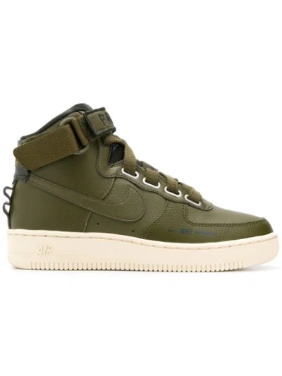 Shop Nike Air Force 1 High Utility Sneakers In Green