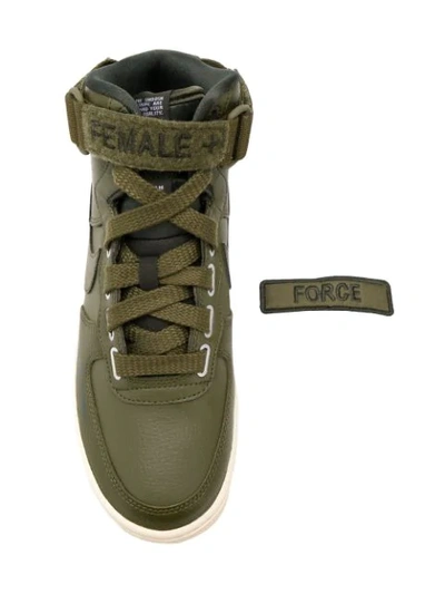 Shop Nike Air Force 1 High Utility Sneakers In Green