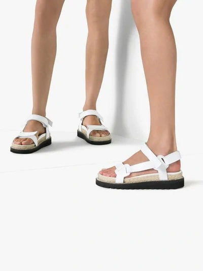 Shop Marques' Almeida White Espadrille Sandals