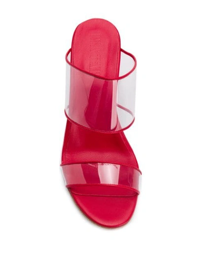 Shop Paris Texas Wedge Sandals In Red