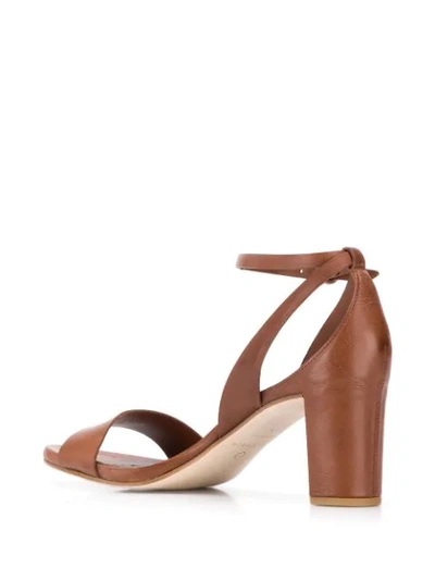 Shop Del Carlo 10736 Sandals In Brown